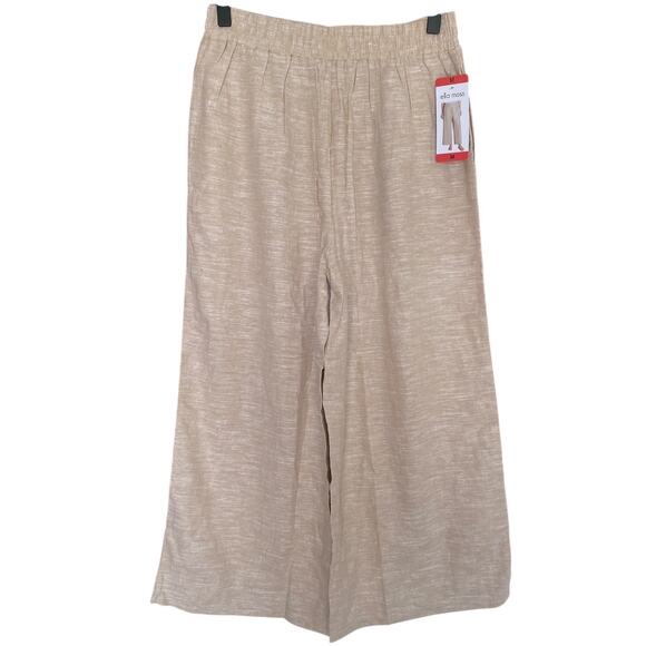 NWT Ella Moss Linen Blend Wide Leg Pants Size Medium - Picture 4 of 4